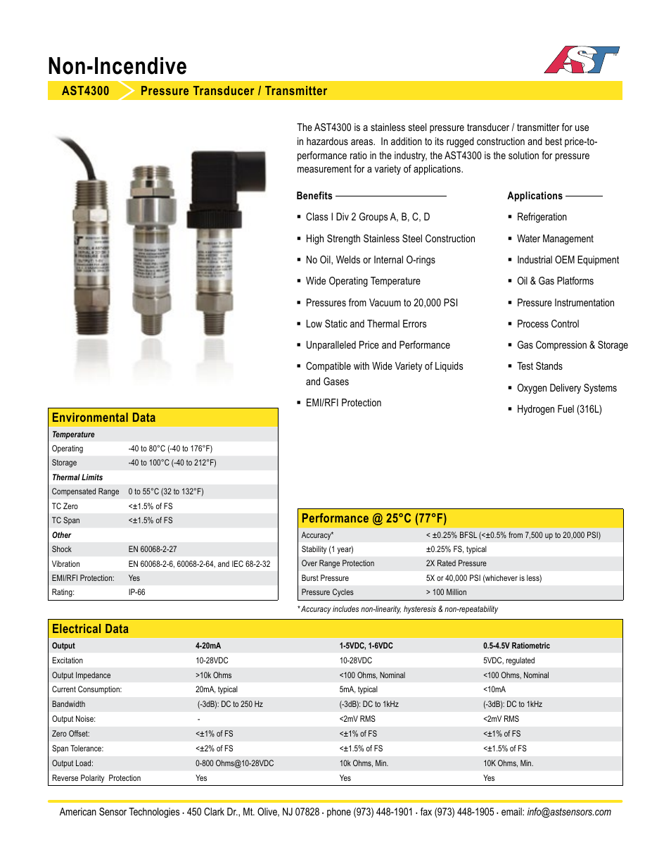 AST AST4300 Datasheet User Manual | 3 pages