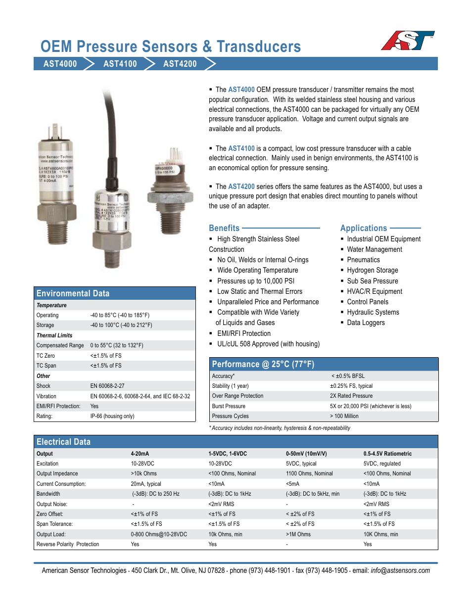 AST AST4100 Datasheet User Manual | 4 pages