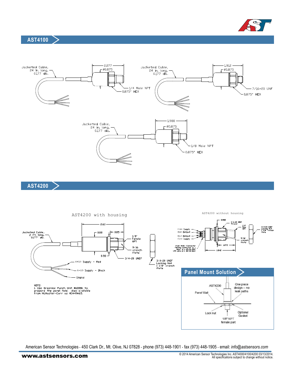 AST AST4100 Datasheet User Manual | Page 4 / 4