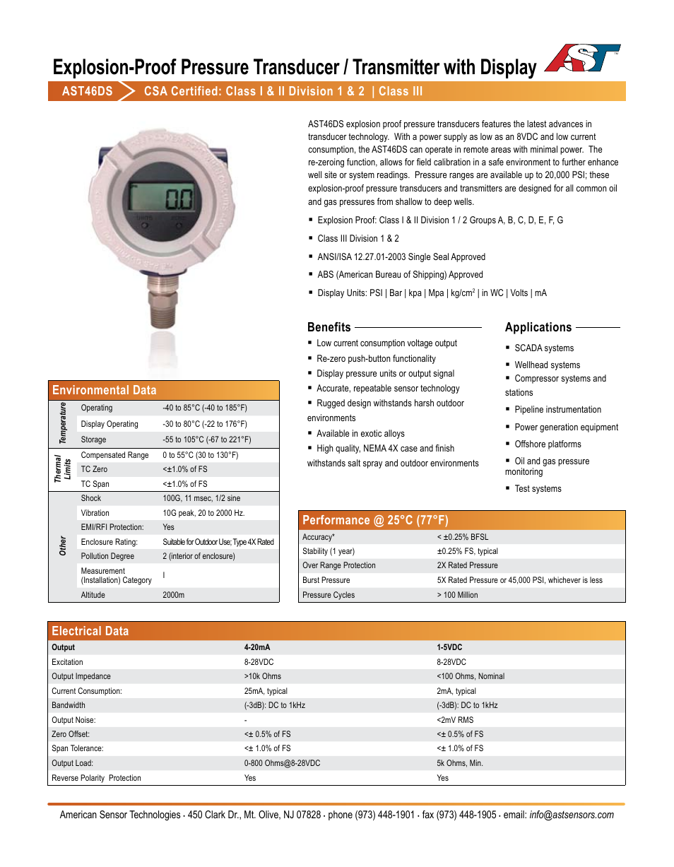 AST AST46DS Datasheet User Manual | 2 pages
