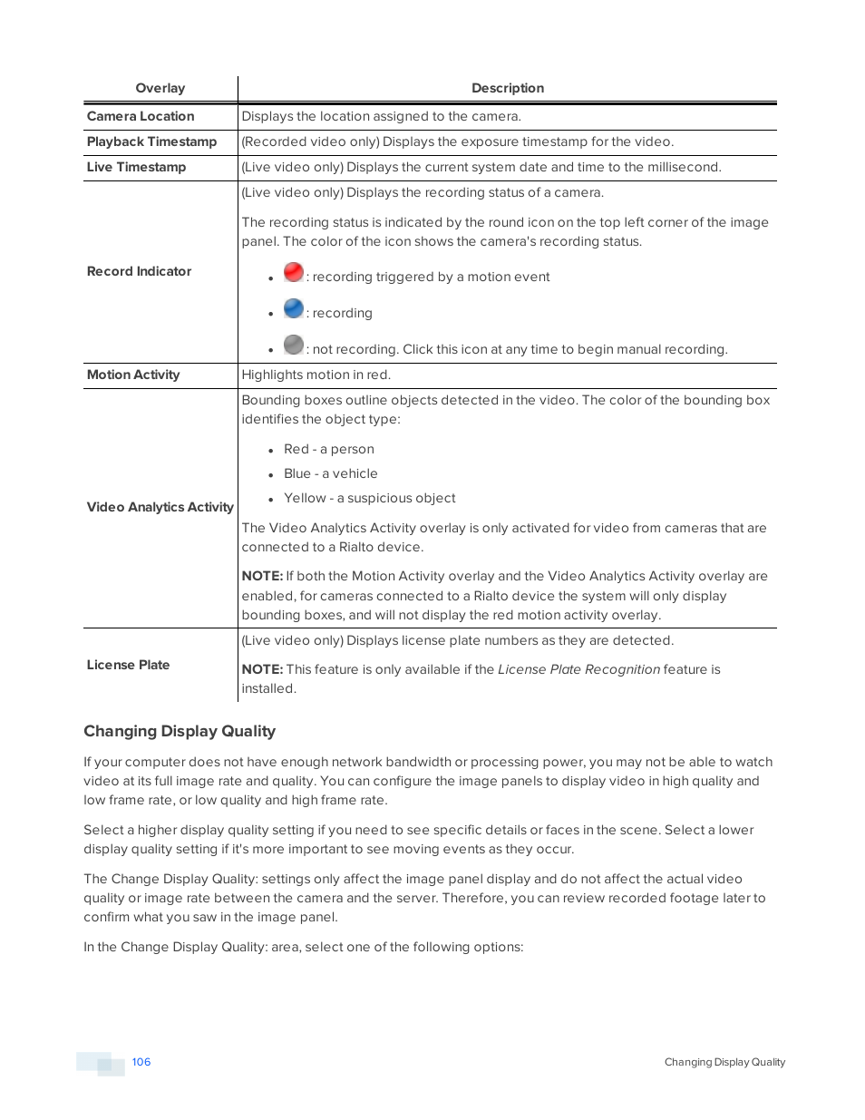 Changing display quality | Avigilon ACC Enterprise Version 5.2.2 User Manual | Page 106 / 189