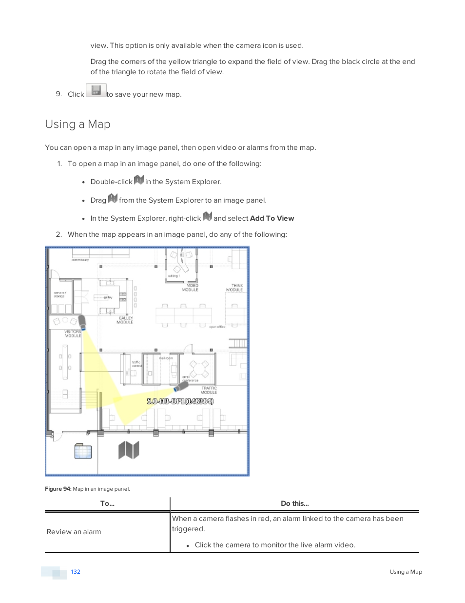 Using a map | Avigilon ACC Enterprise Version 5.2.2 User Manual | Page 132 / 189