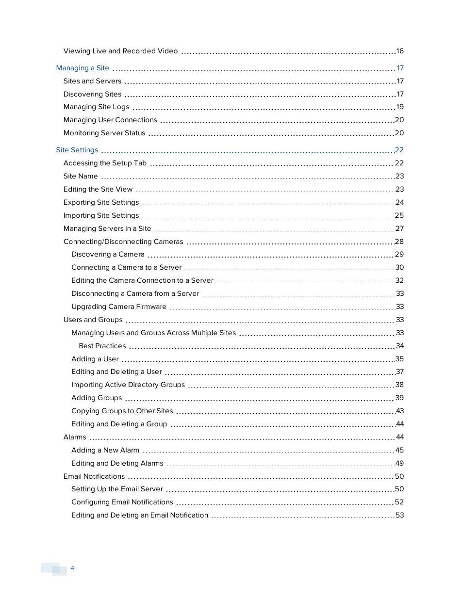 Avigilon ACC Enterprise Version 5.2.2 User Manual | Page 4 / 189