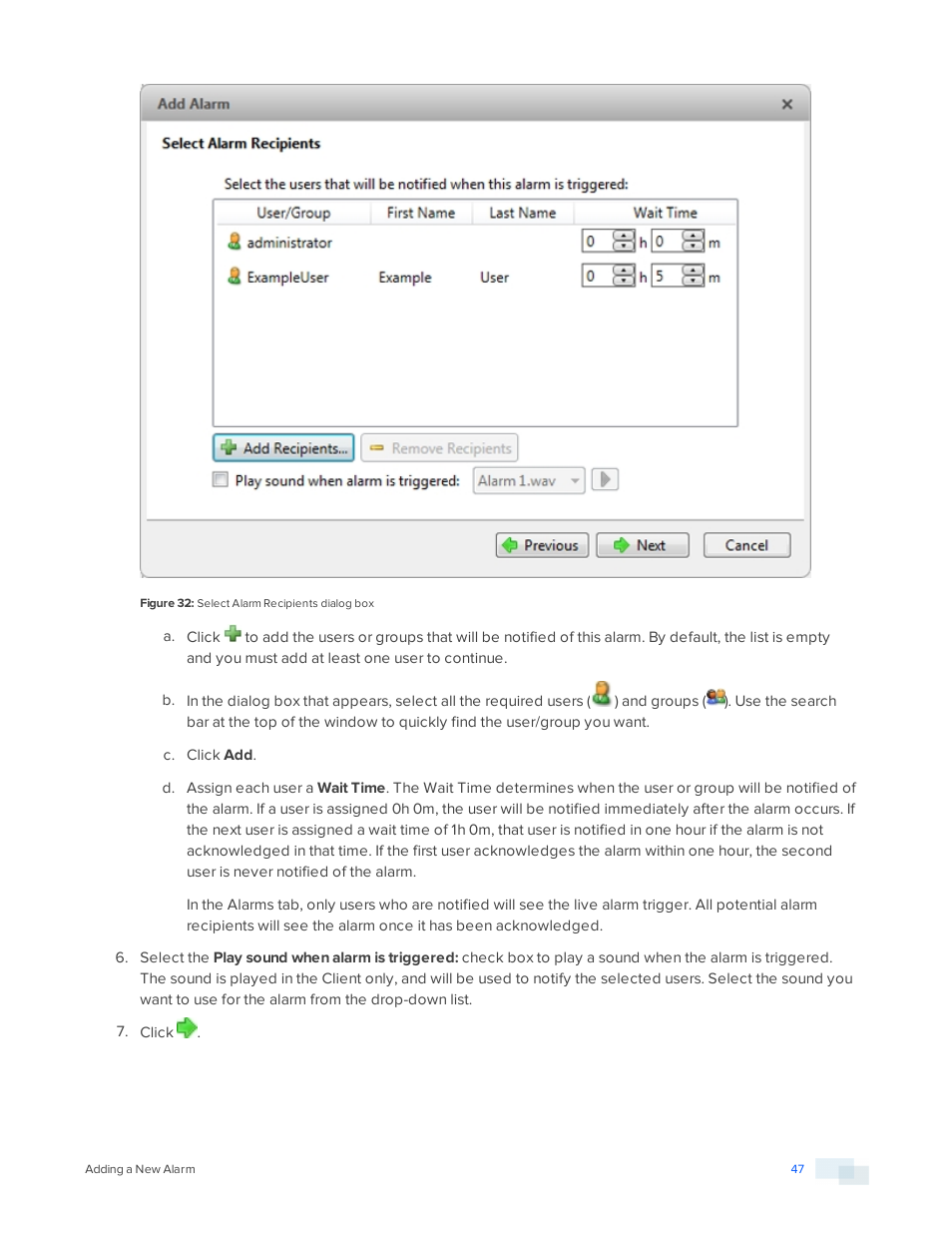 Avigilon ACC Enterprise Version 5.2.2 User Manual | Page 47 / 189