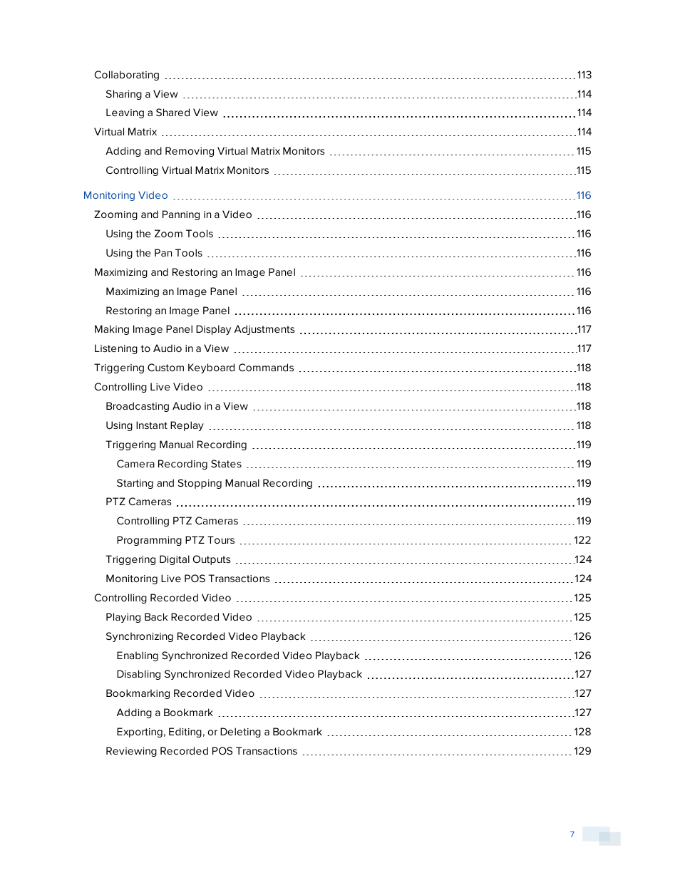 Avigilon ACC Enterprise Version 5.2.2 User Manual | Page 7 / 189