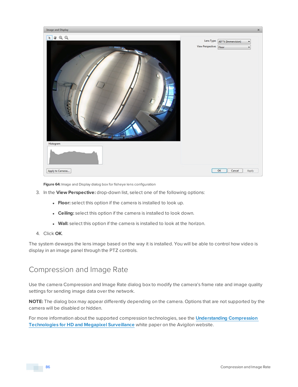 Compression and image rate | Avigilon ACC Enterprise Version 5.2.2 User Manual | Page 86 / 189