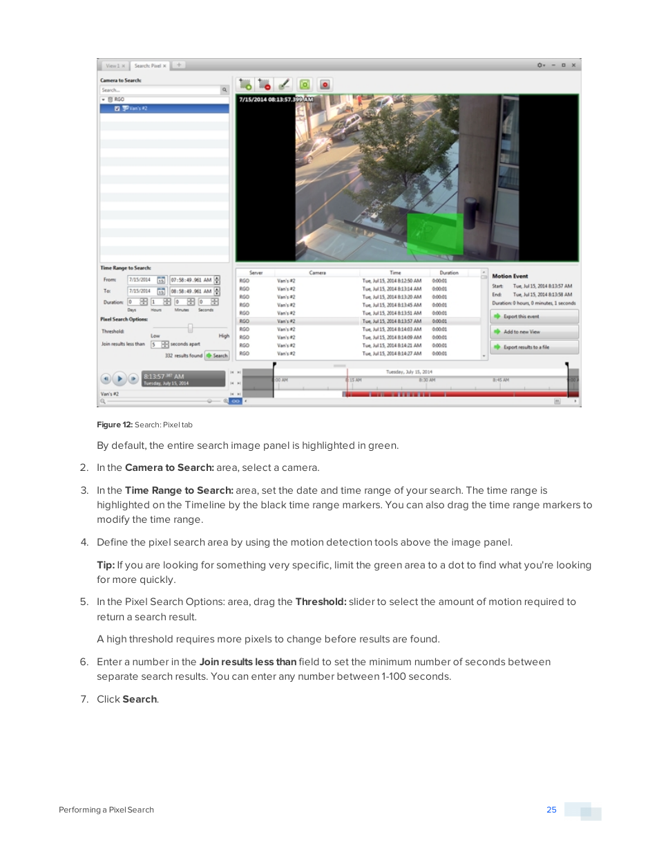 Avigilon ACC Player Version 5.2.2 User Manual | Page 25 / 42