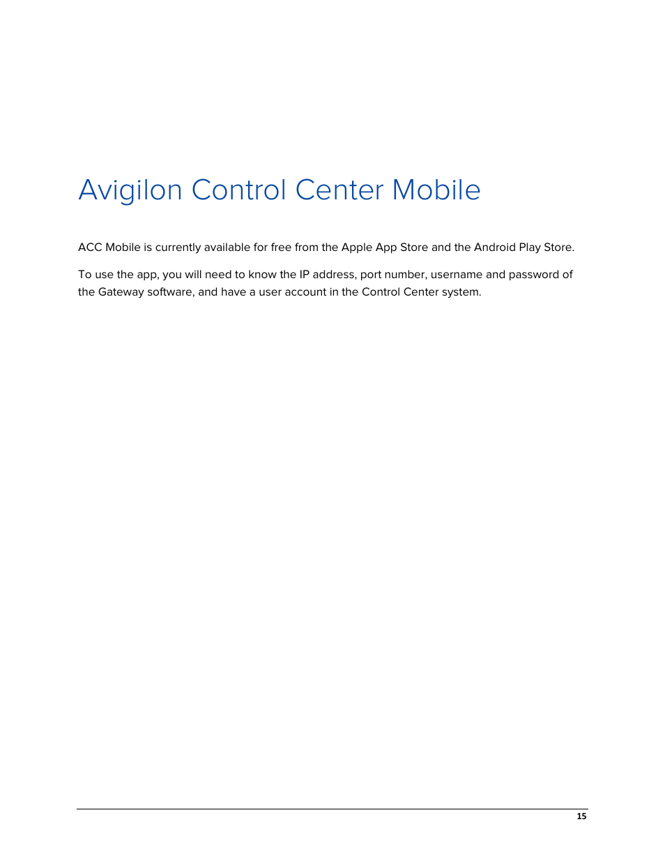 Avigilon control center mobile | Avigilon ACC Gateway Version 5.2 User Manual | Page 21 / 24