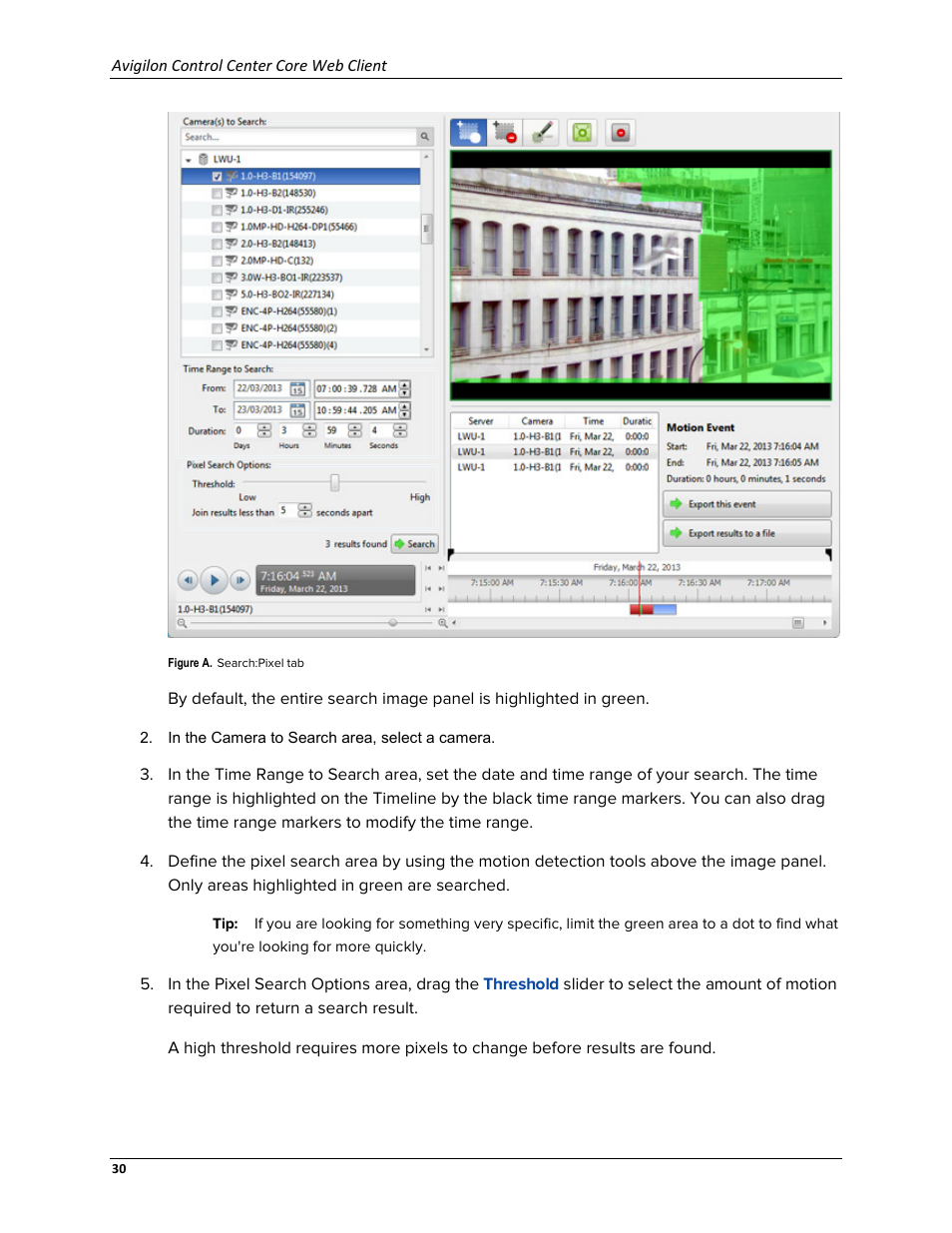 Avigilon ACC Core Web Version 5.2 User Manual | Page 38 / 57