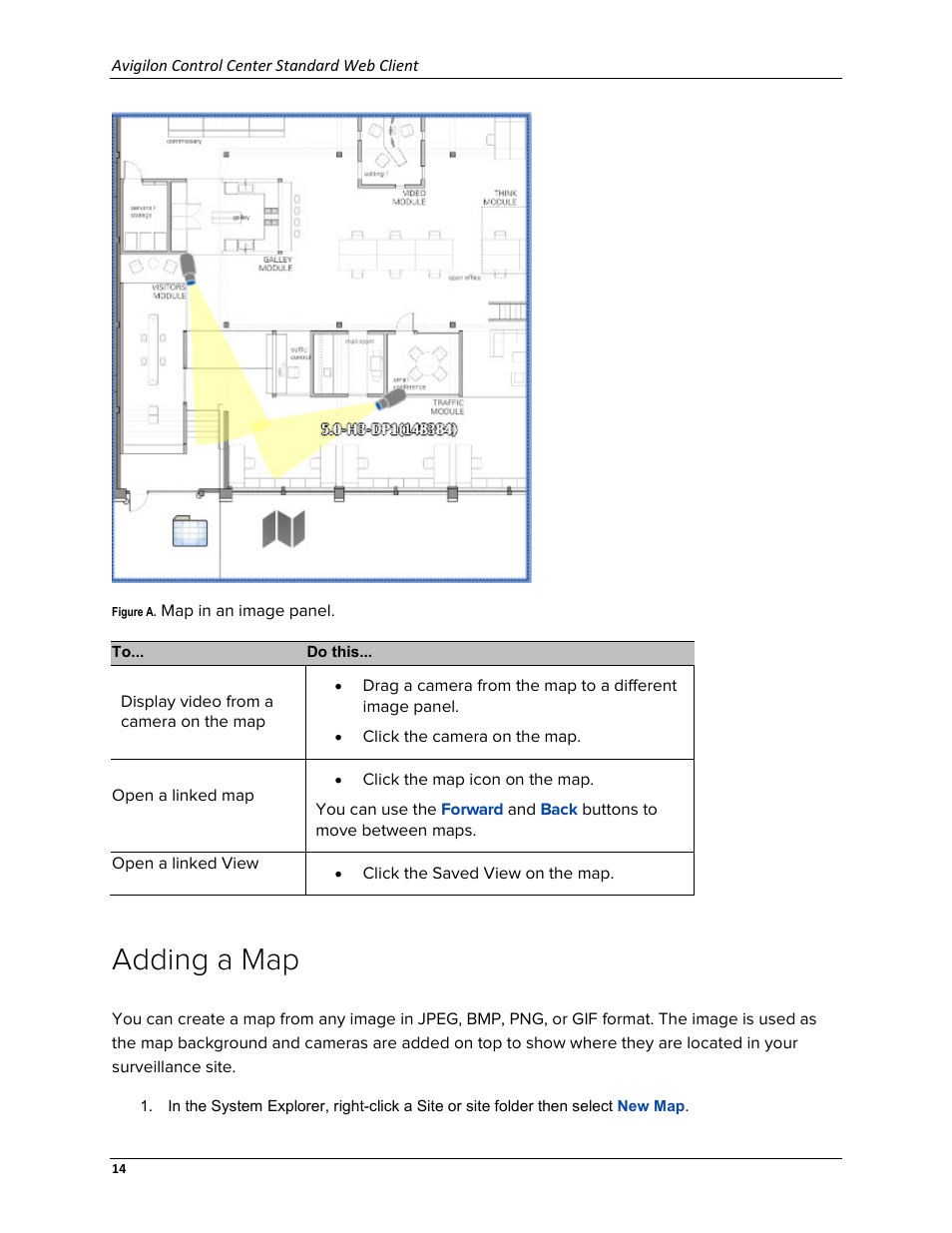 Adding a map | Avigilon ACC Standard Web Version 5.2 User Manual | Page 22 / 74