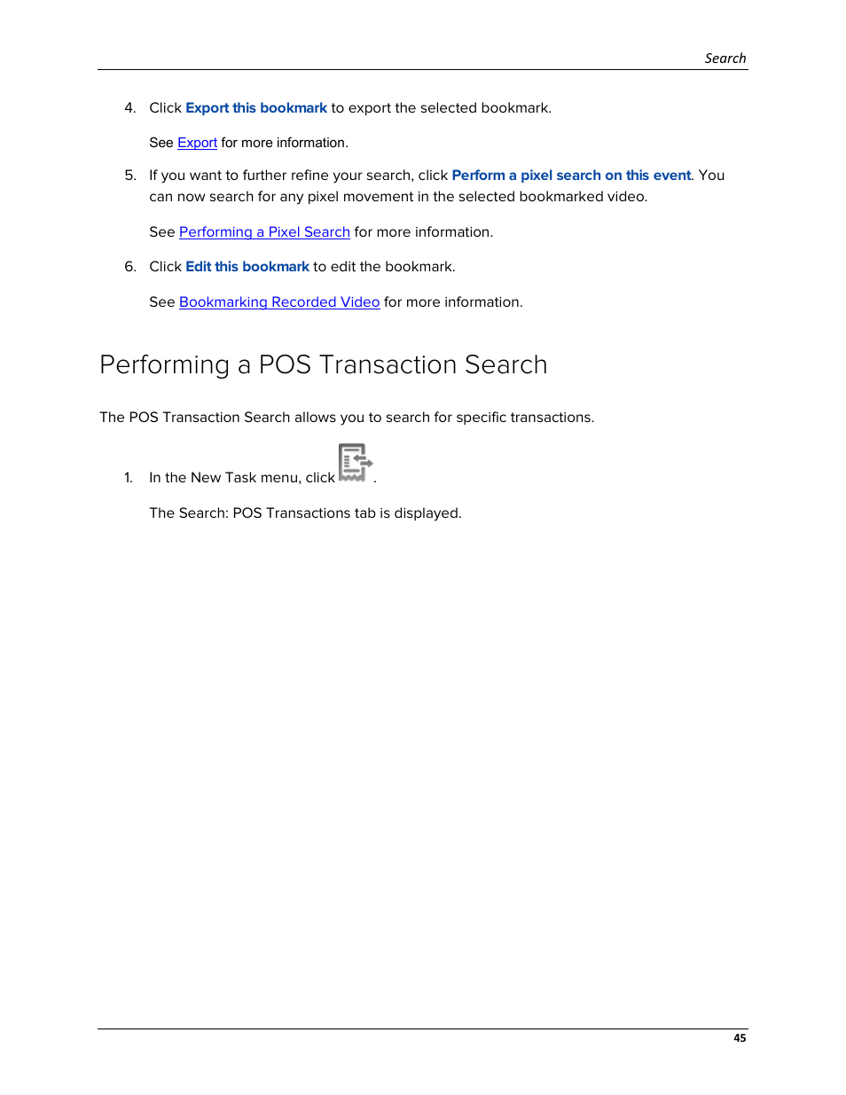 Performing a pos transaction search | Avigilon ACC Standard Web Version 5.2 User Manual | Page 53 / 74