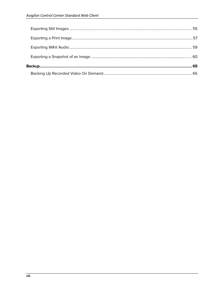 Avigilon ACC Standard Web Version 5.2 User Manual | Page 8 / 74