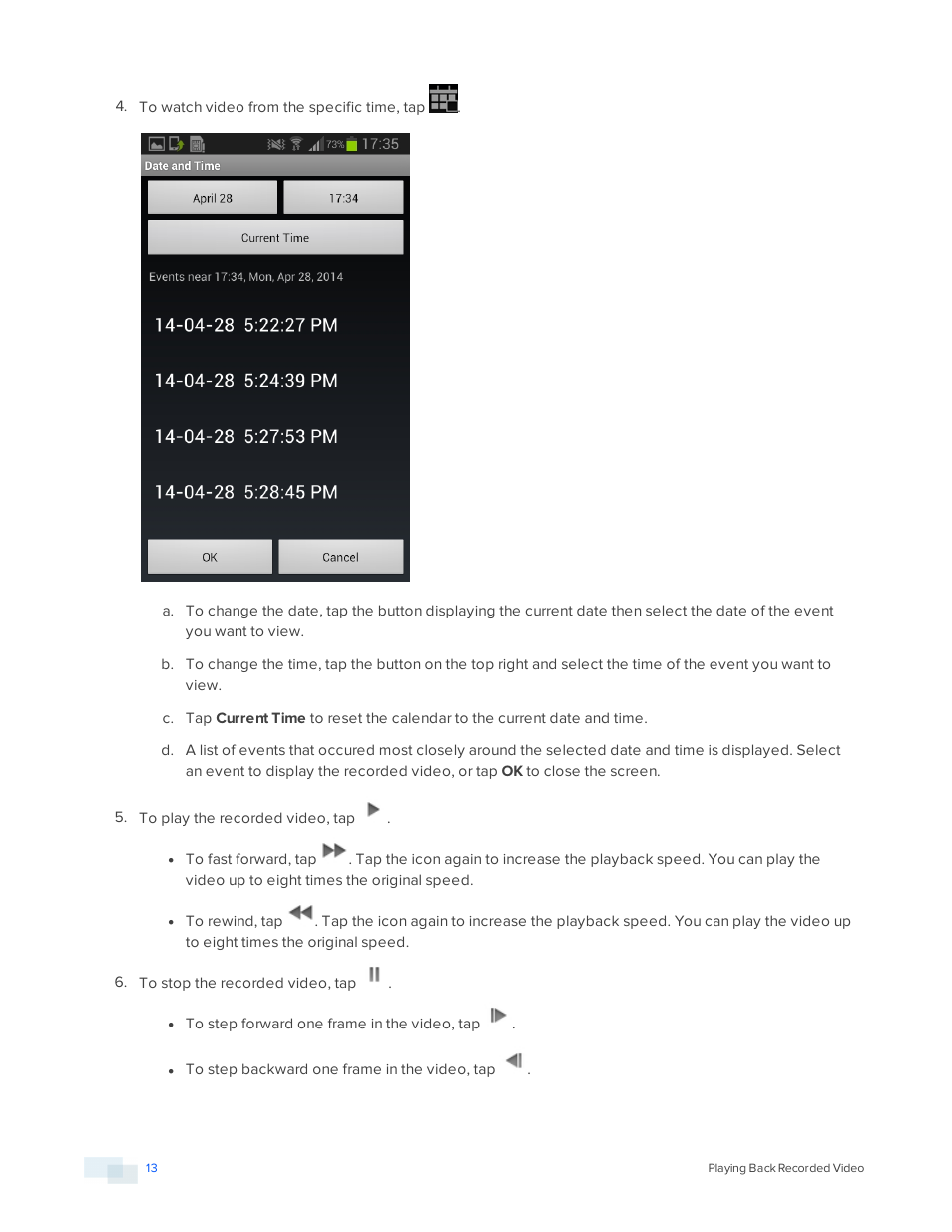 Avigilon ACC Mobile Version 1.4.0.2 for Android User Manual | Page 16 / 21