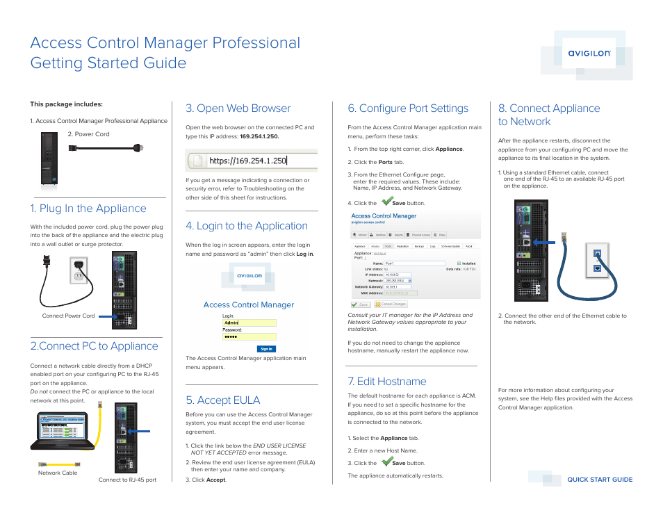 Avigilon Access Control Manager - Professional User Manual | 2 pages