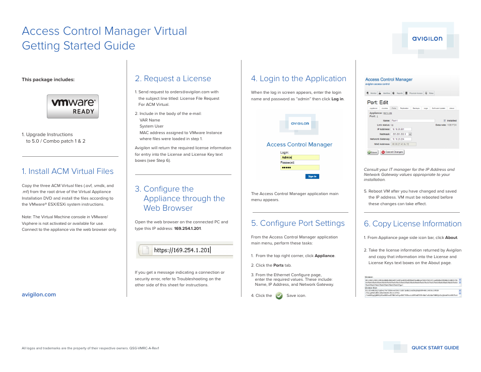 Avigilon Access Control Manager - Virtual User Manual | 2 pages