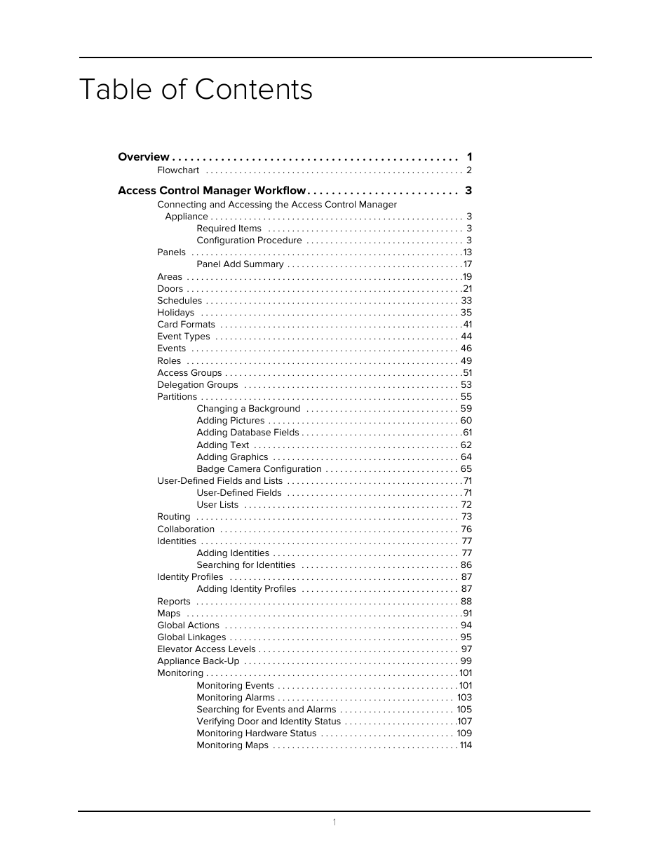 Avigilon Access Control Manager - Avigilon Workflow Guide User Manual | Page 4 / 119