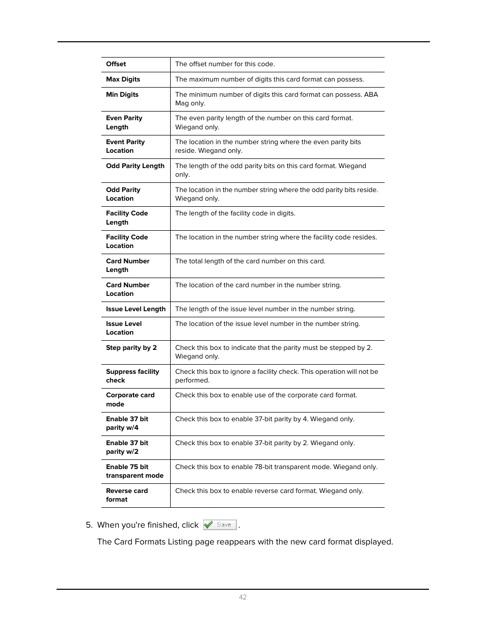 When you're finished, click | Avigilon Access Control Manager - Avigilon Workflow Guide User Manual | Page 46 / 119