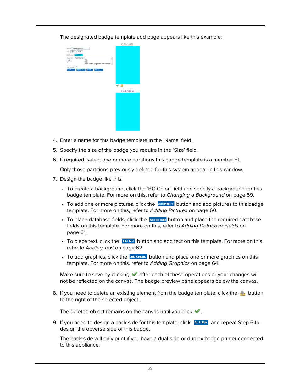 Design the badge like this | Avigilon Access Control Manager - Avigilon Workflow Guide User Manual | Page 62 / 119