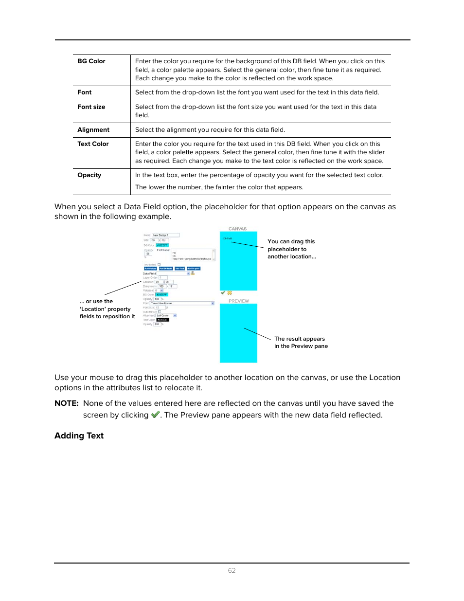 Adding text | Avigilon Access Control Manager - Avigilon Workflow Guide User Manual | Page 66 / 119