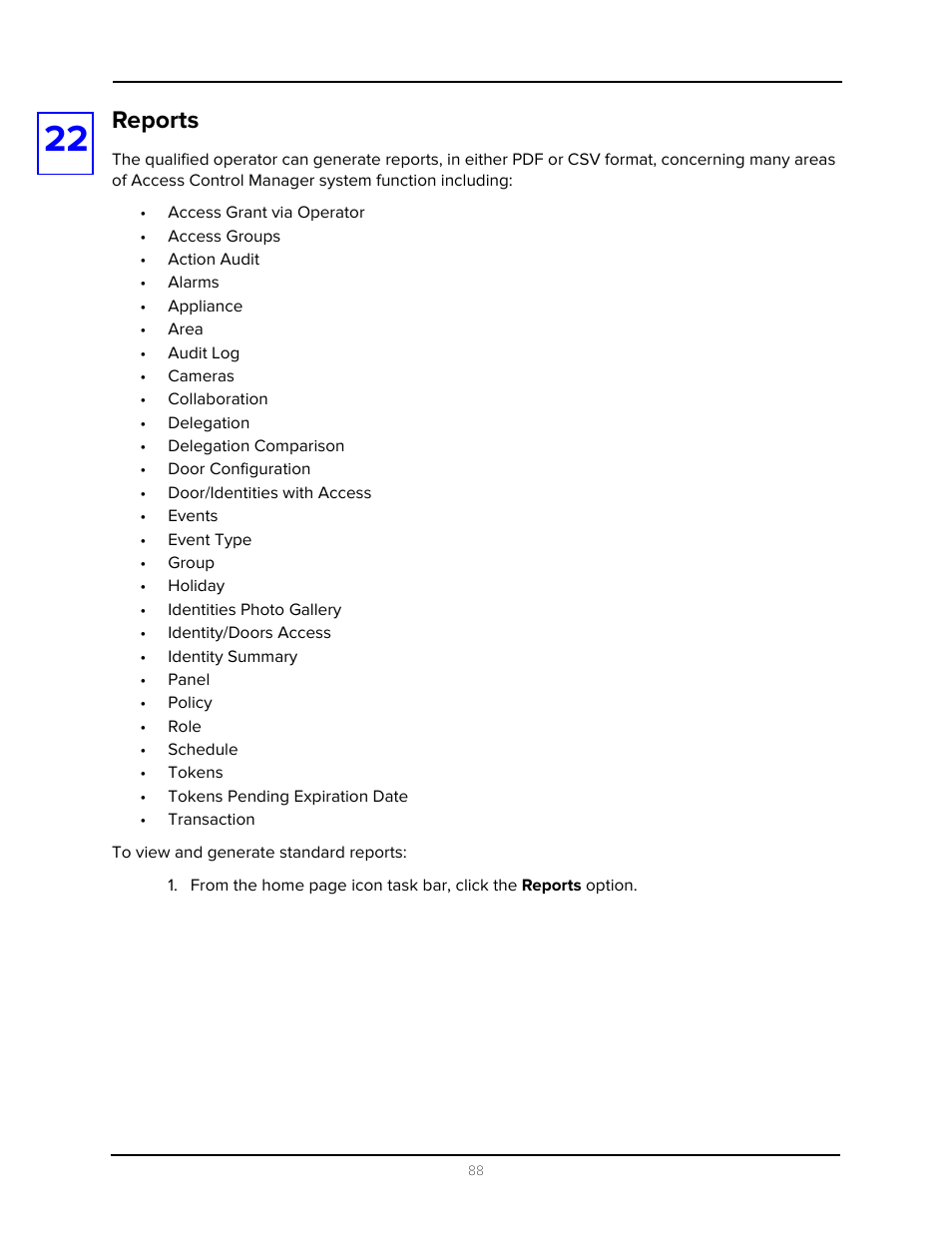 Reports | Avigilon Access Control Manager - Avigilon Workflow Guide User Manual | Page 92 / 119