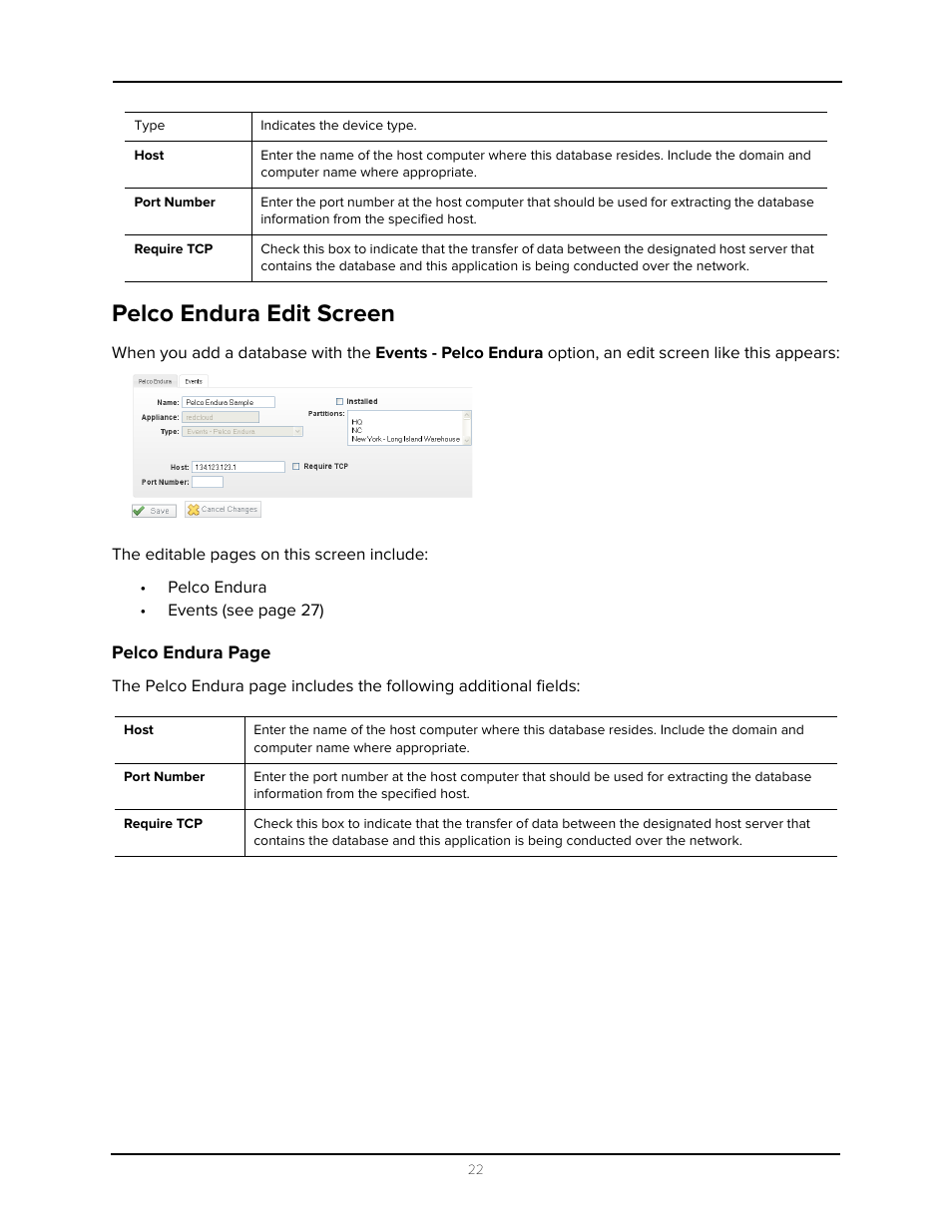 Pelco endura edit screen | Avigilon Access Control Manager - Collaboration User Manual | Page 27 / 36