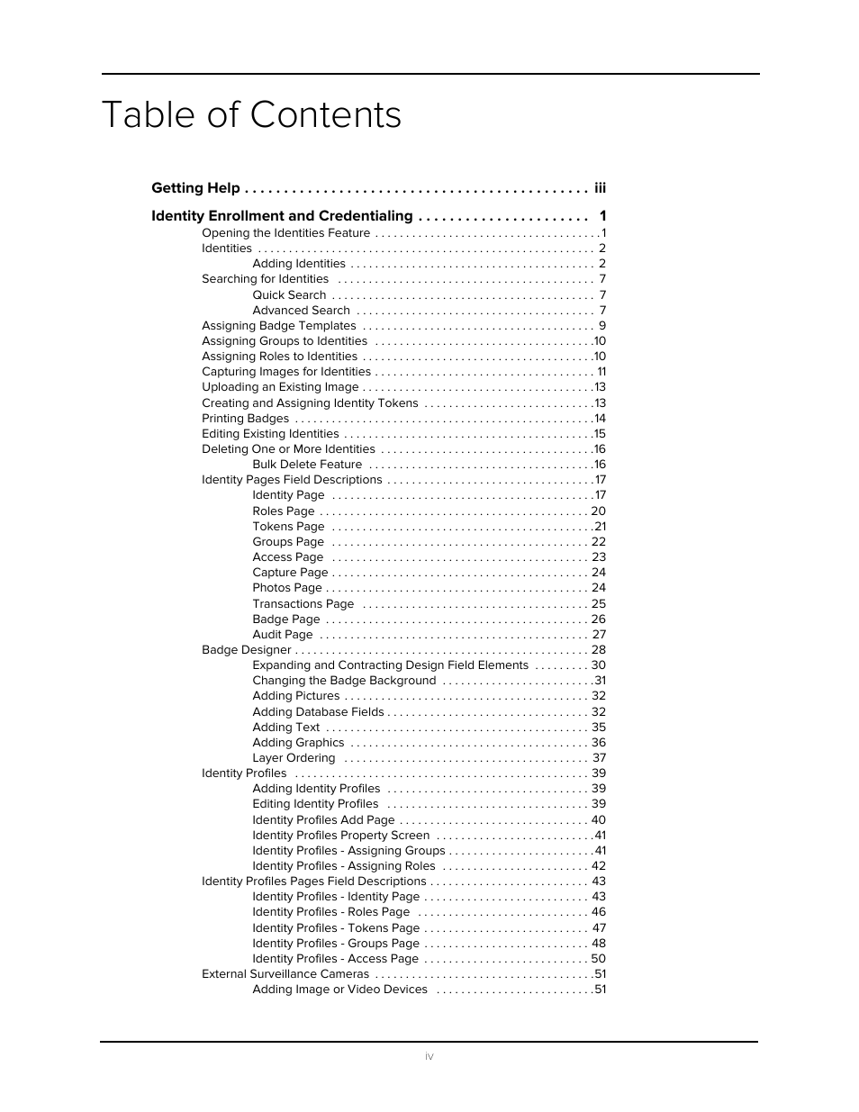 Avigilon Access Control Manager - Identity Enrollment and Credentialing User Manual | Page 4 / 60