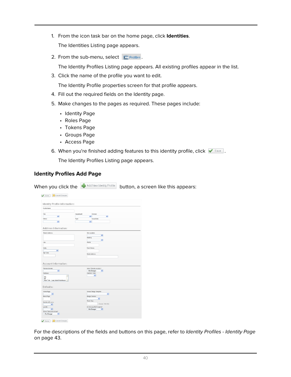 Avigilon Access Control Manager - Identity Enrollment and Credentialing User Manual | Page 44 / 60