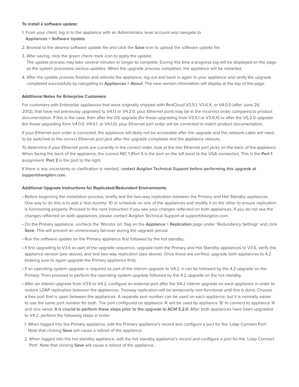 Avigilon Access Control Manager - Legacy RedCloud Upgrade Path Instructions User Manual | Page 2 / 3