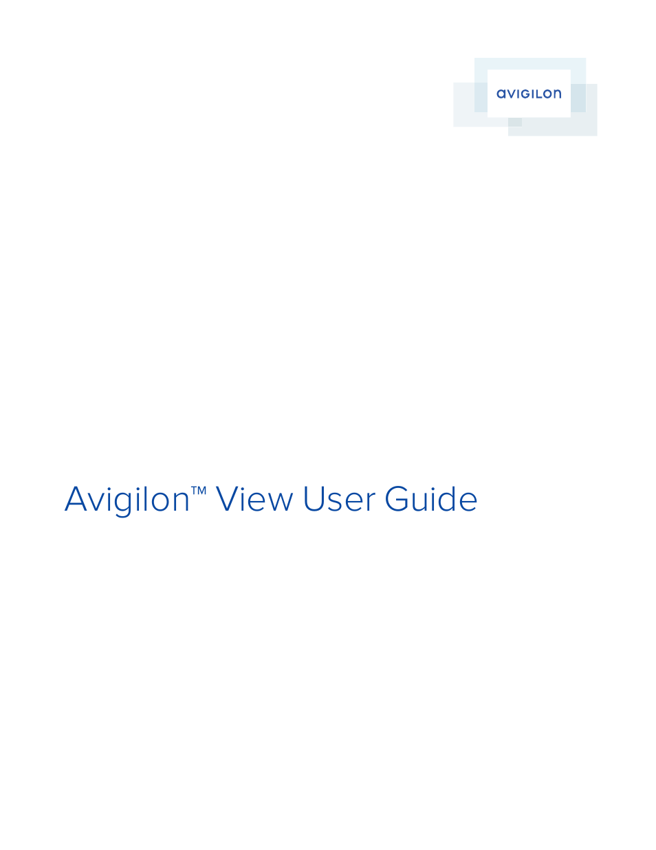 Avigilon View User Manual | 127 pages