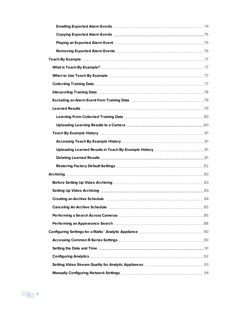 Avigilon View User Manual | Page 6 / 127