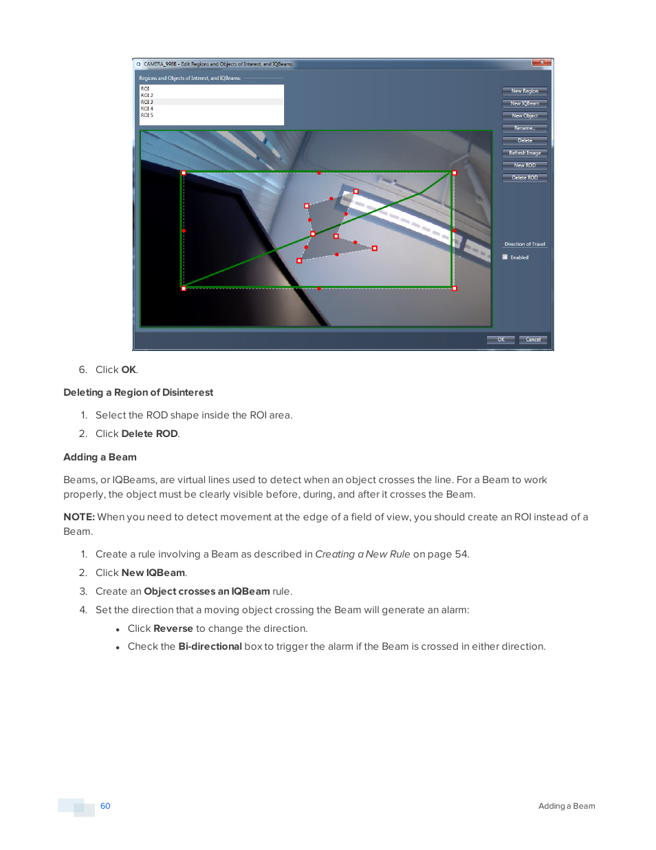 Adding a beam | Avigilon View User Manual | Page 60 / 127