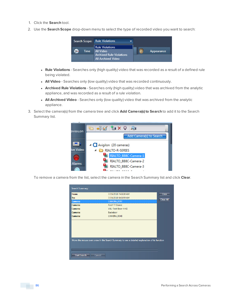 Avigilon View User Manual | Page 86 / 127