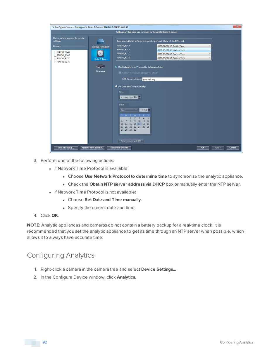 Configuring analytics | Avigilon View User Manual | Page 92 / 127