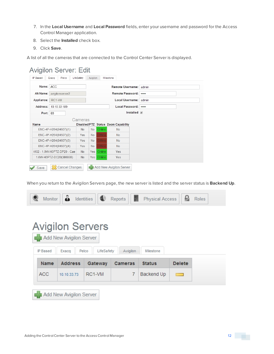 Avigilon Access Control Manager Integration User Manual | Page 15 / 17