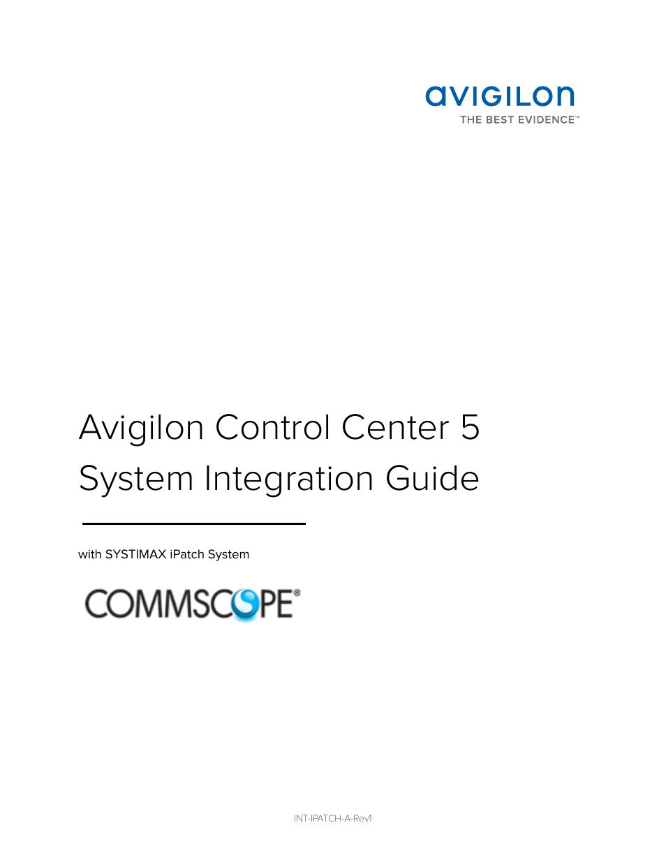 Avigilon CommScope iPatch Integration User Manual | 12 pages