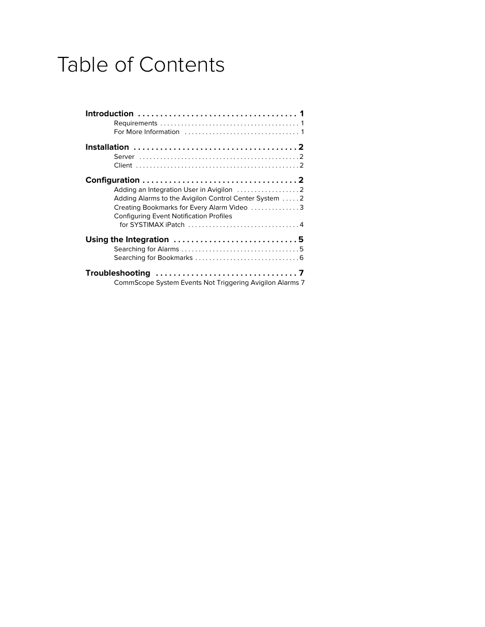 Avigilon CommScope iPatch Integration User Manual | Page 3 / 12