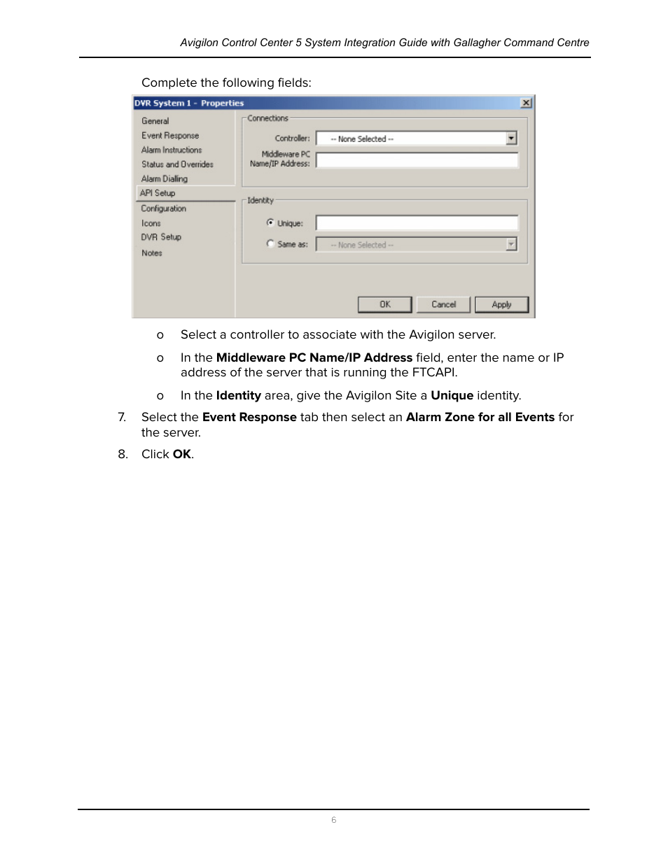 Avigilon Gallagher Command Center 7 Integration User Manual | Page 10 / 22