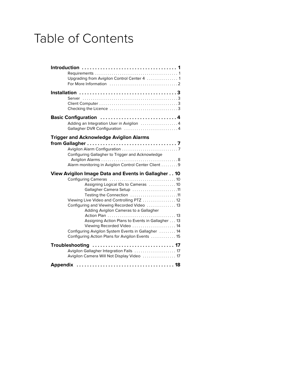 Avigilon Gallagher Command Center 7 Integration User Manual | Page 3 / 22