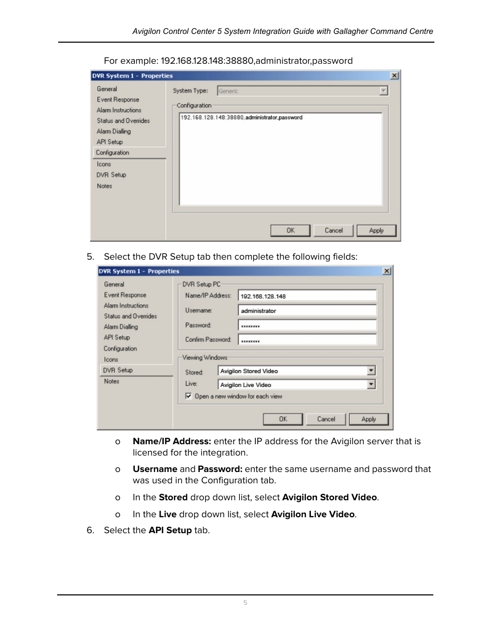 Avigilon Gallagher Command Center 7 Integration User Manual | Page 9 / 22