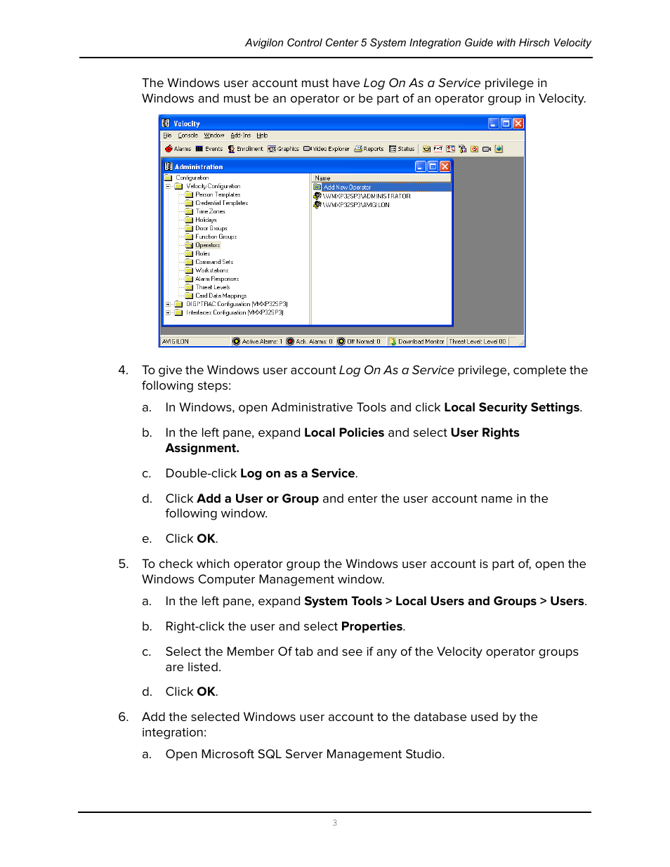 Avigilon Hirsch Velocity Integration User Manual | Page 7 / 21