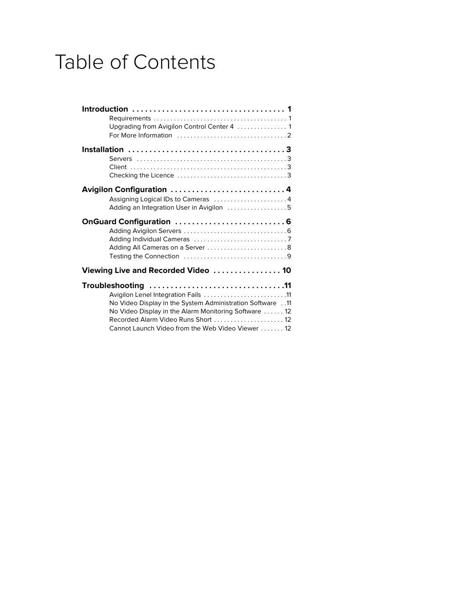 Avigilon Lenel OnGuard Video & Event Viewer Integration User Manual | Page 3 / 15