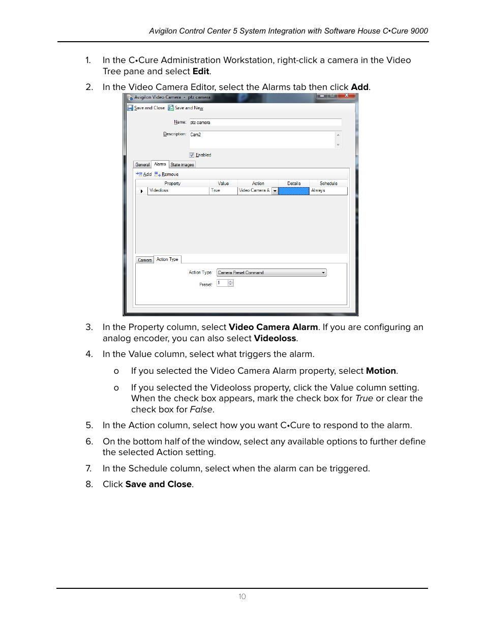 Avigilon Software House CCURE 9000 Integration User Manual | Page 13 / 16