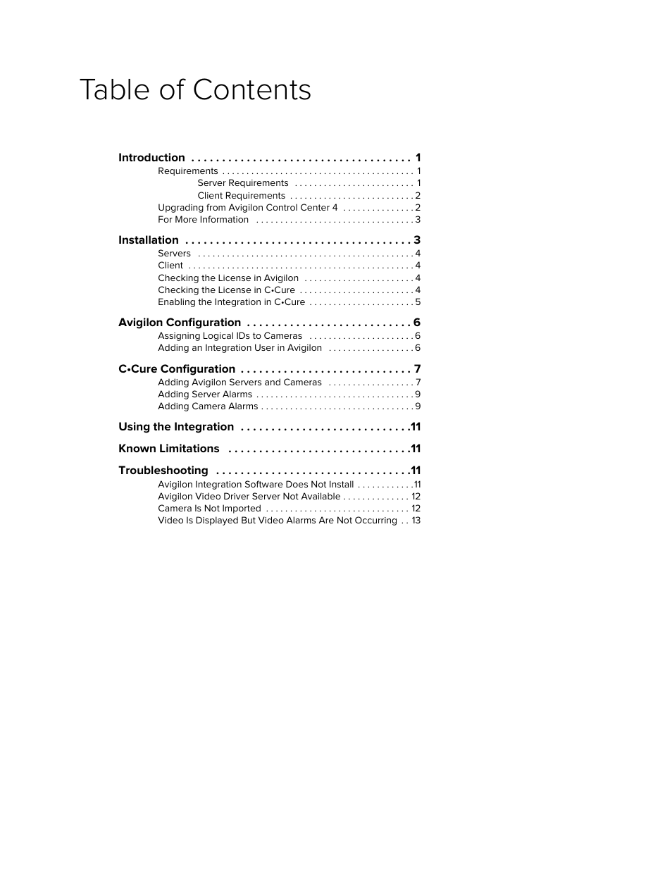 Avigilon Software House CCURE 9000 Integration User Manual | Page 3 / 16