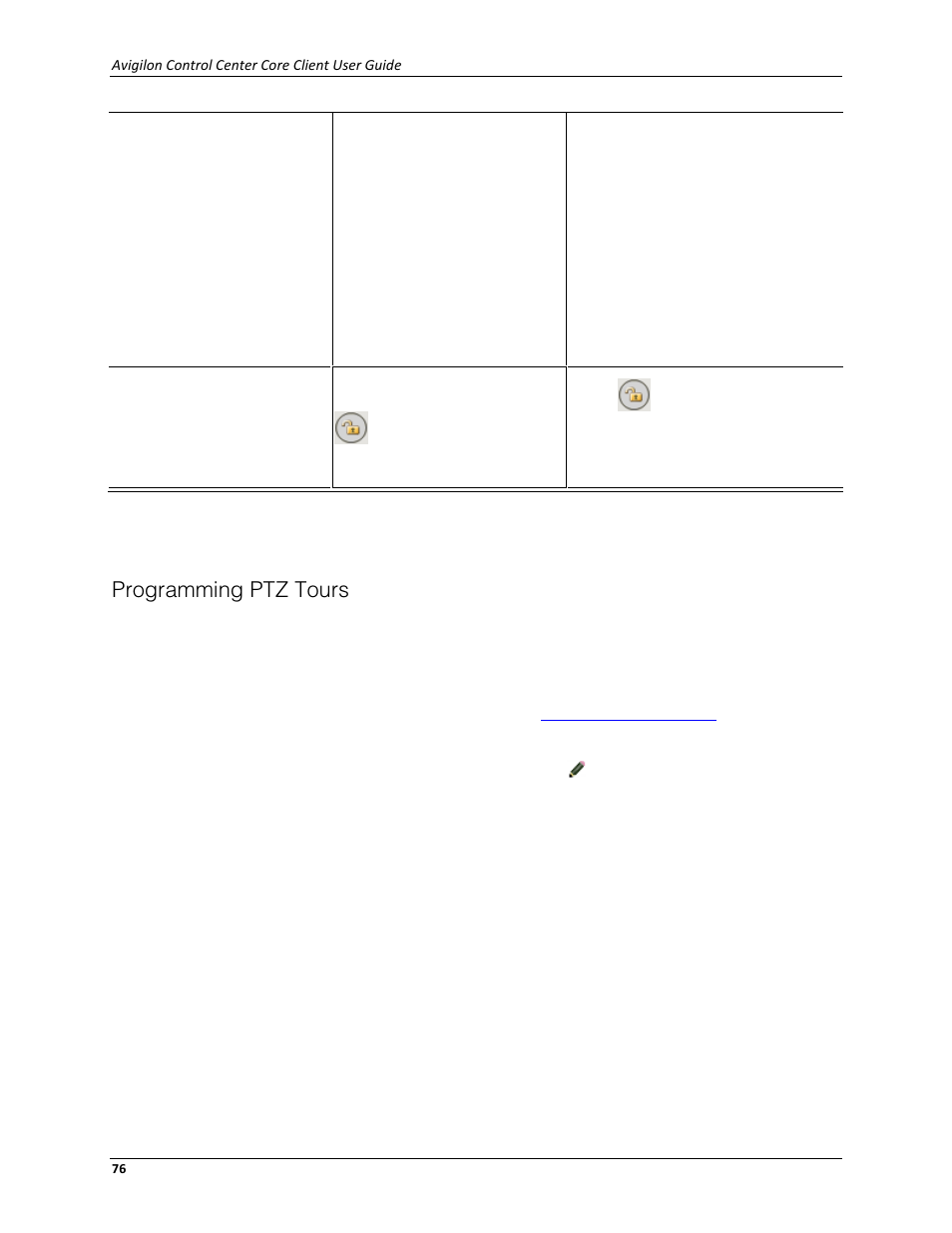 Programming ptz tours | Avigilon ACC Core Client Version 4.12 User Manual | Page 82 / 134