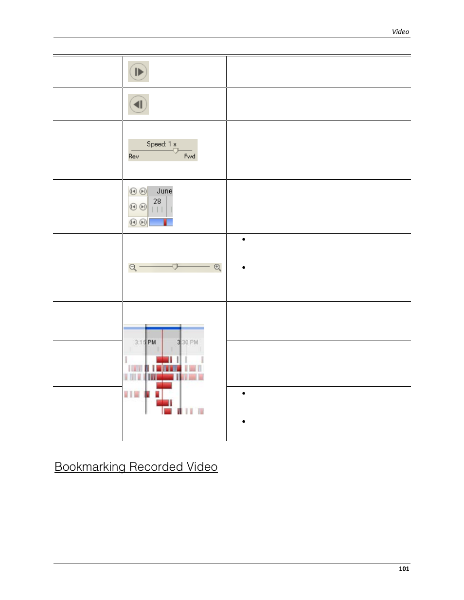 Bookmarking recorded video | Avigilon ACC Standard Client Version 4.12 User Manual | Page 109 / 159