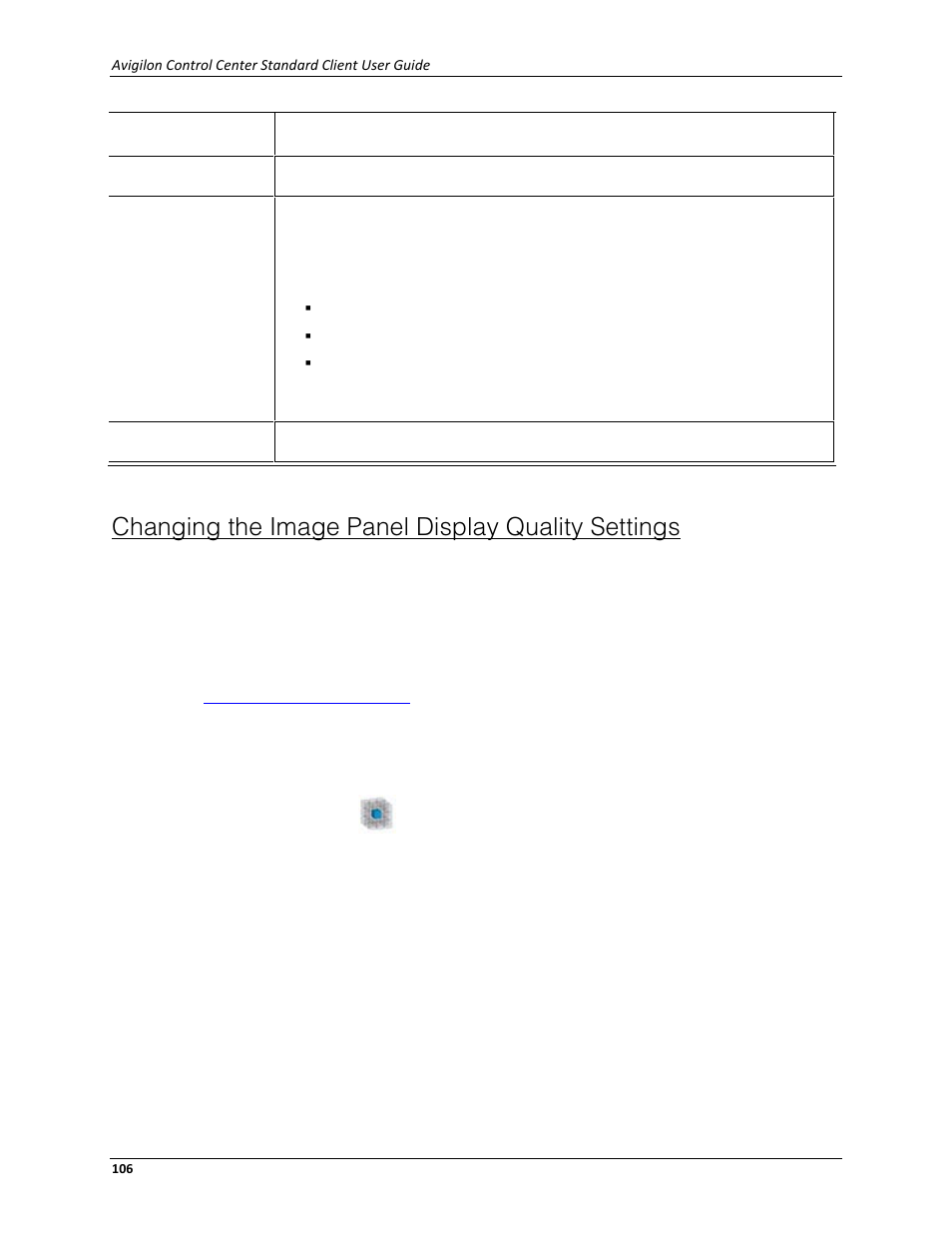 Changing the image panel display quality settings | Avigilon ACC Standard Client Version 4.12 User Manual | Page 114 / 159