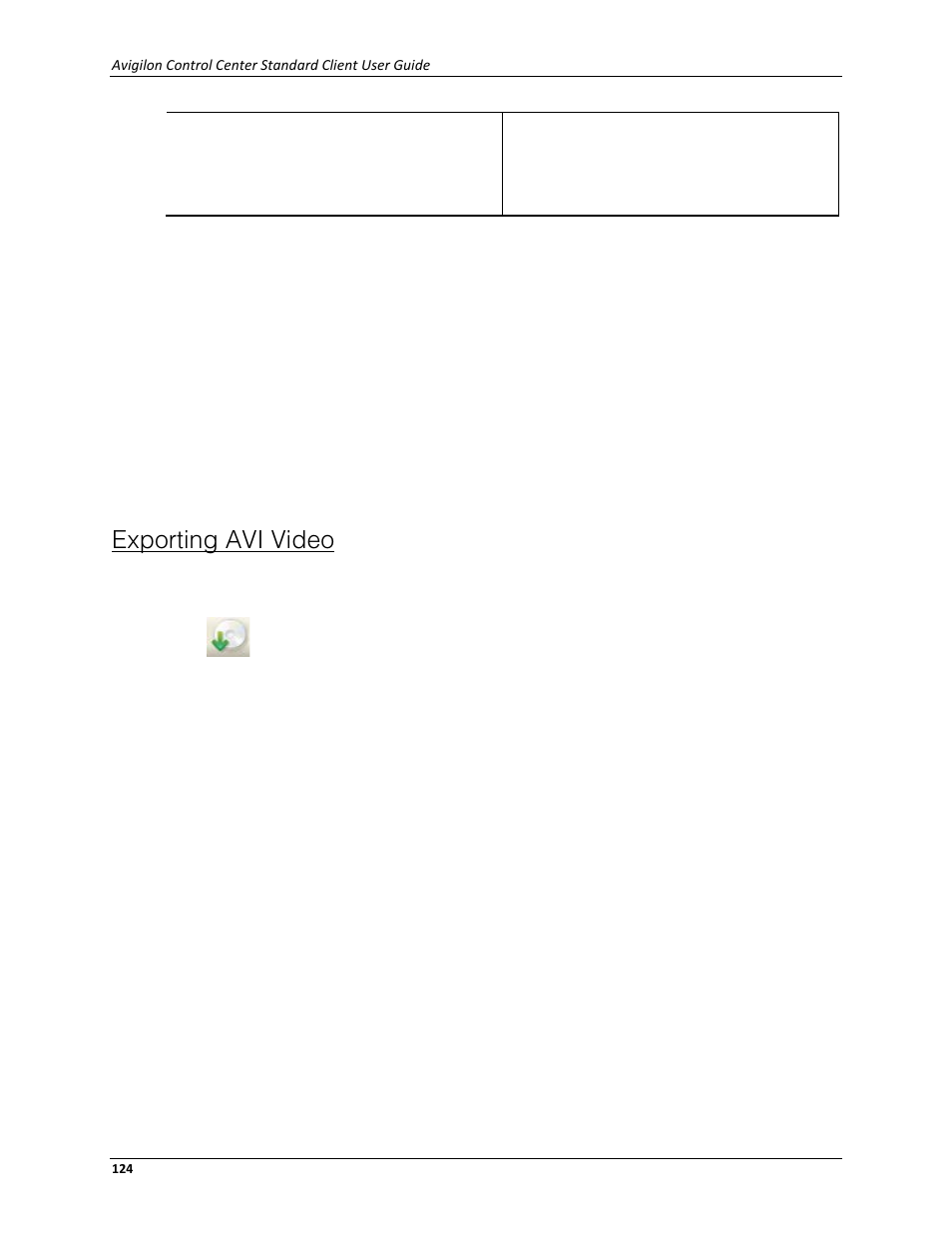 Exporting avi video | Avigilon ACC Standard Client Version 4.12 User Manual | Page 132 / 159