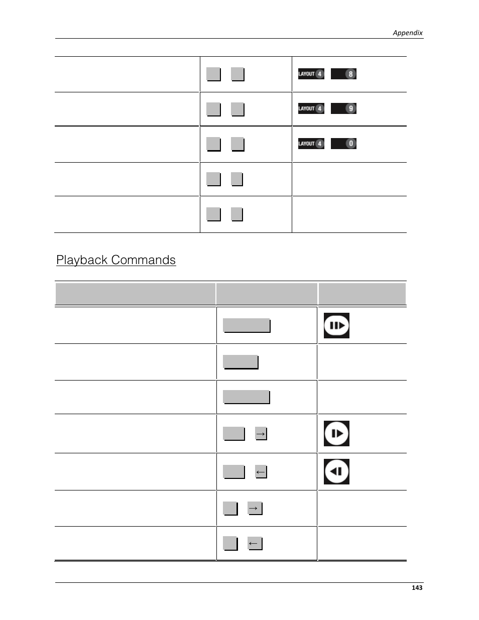 Playback commands | Avigilon ACC Standard Client Version 4.12 User Manual | Page 151 / 159