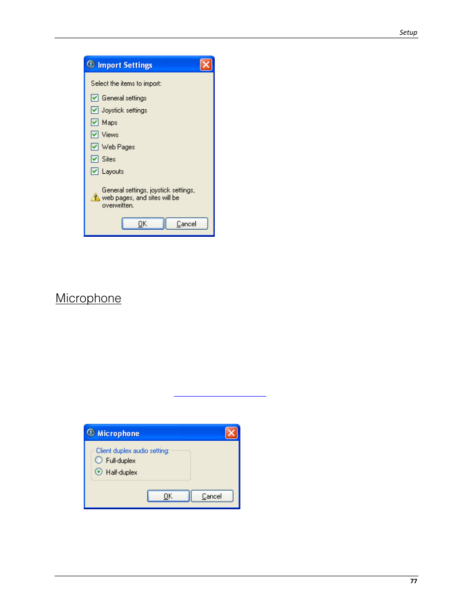 Microphone | Avigilon ACC Standard Client Version 4.12 User Manual | Page 85 / 159