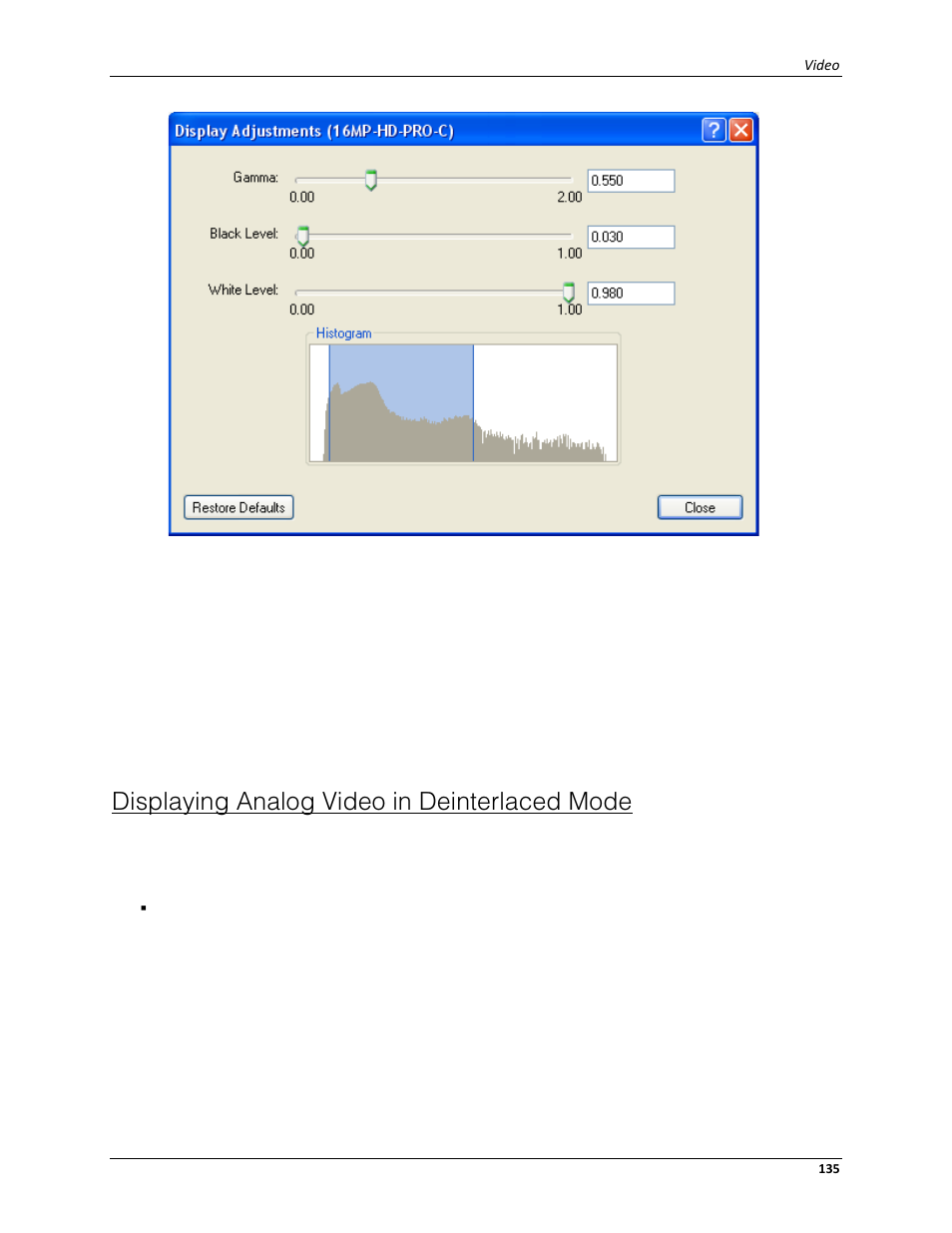 Displaying analog video in deinterlaced mode | Avigilon ACC Enterprise Client Version 4.12 User Manual | Page 143 / 214